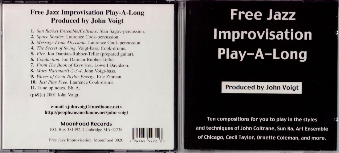 John Voigt Free Jazz Playalong CD cover